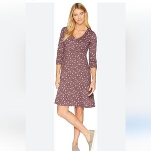 Toad&Co Rosalinda Dress Size Medium Womens Midi‎ Length EUC